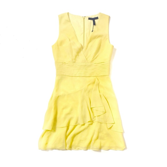 BCBGMaxAzria Dresses & Skirts - BCBG MaxAzria Marissa Yellow Layered Dress